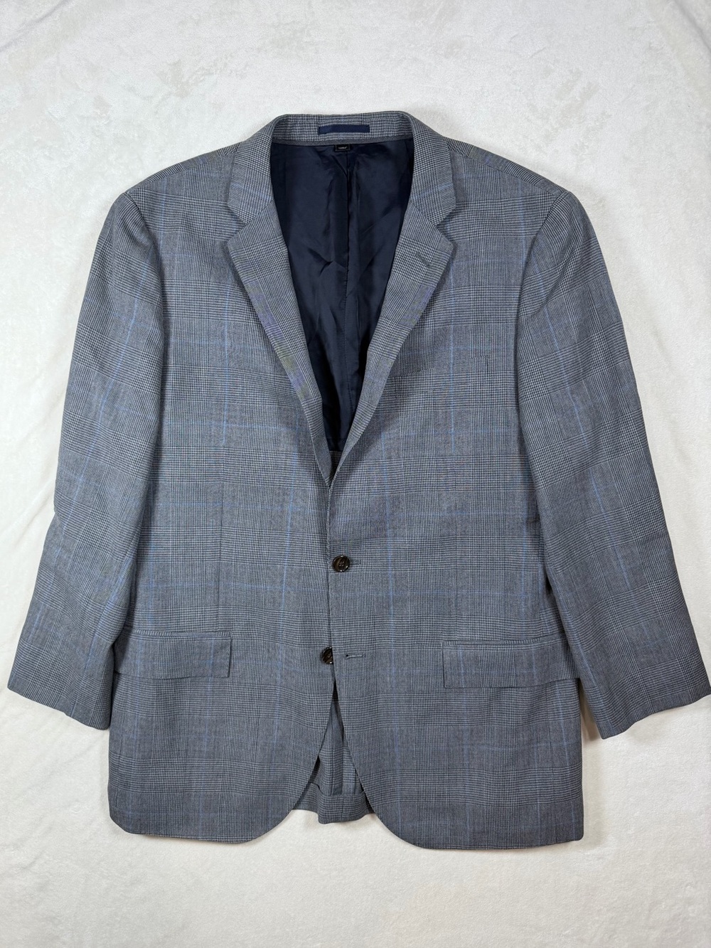 J. Crew 42R Glen Plaid Ludlow Traveller Tollengo 1900 Men's Gray Windowpane Coat